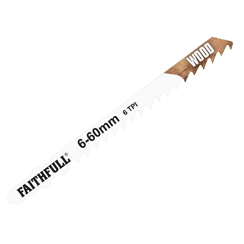 Faithfull Wood Jigsaw Blades Pack of 5 T101DP - FAIJBT101DP