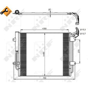 NRF Air Conditioning Condenser 350054