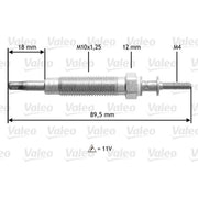 Valeo Diesel Engine Glow Plug 345215
