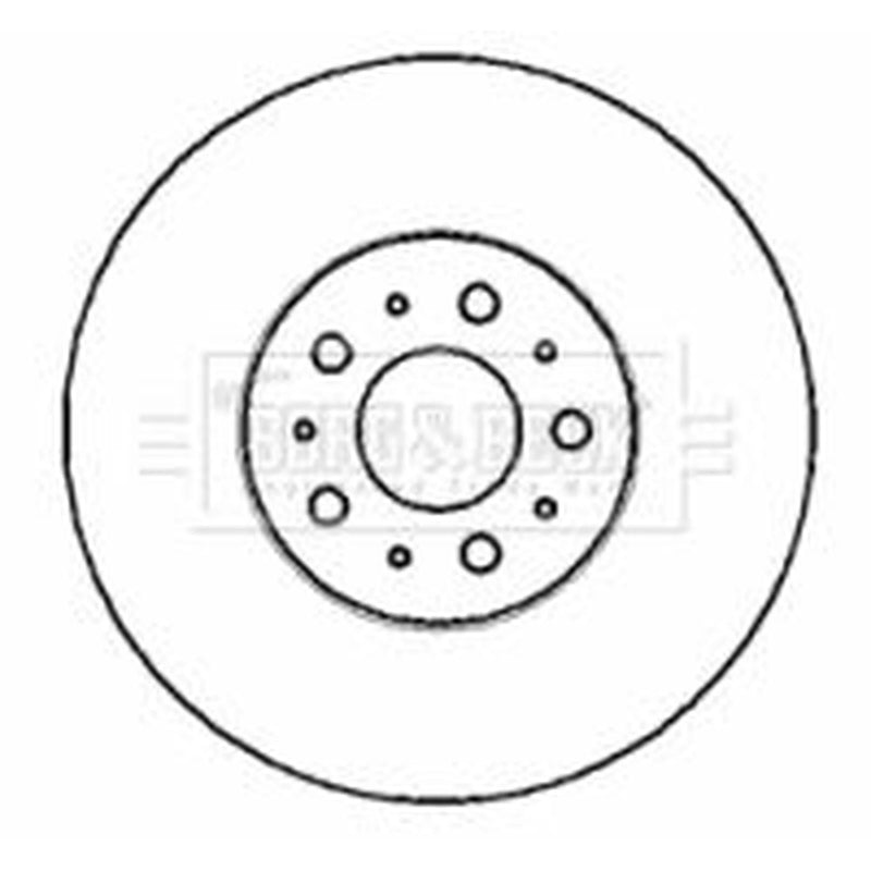 Borg & Beck 2 x Vented Front Brake Discs BBD4389
