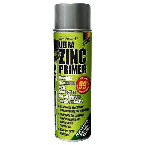 3x E-Tech ULTRA Zinc Primer Paint Spray Metal Welding Galve Rust Prevent 500ml E-Tech  - Town Parts