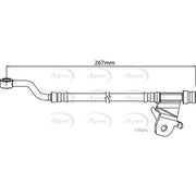 Apec Brake Hydraulic Hose Line Rear Left HOS4203