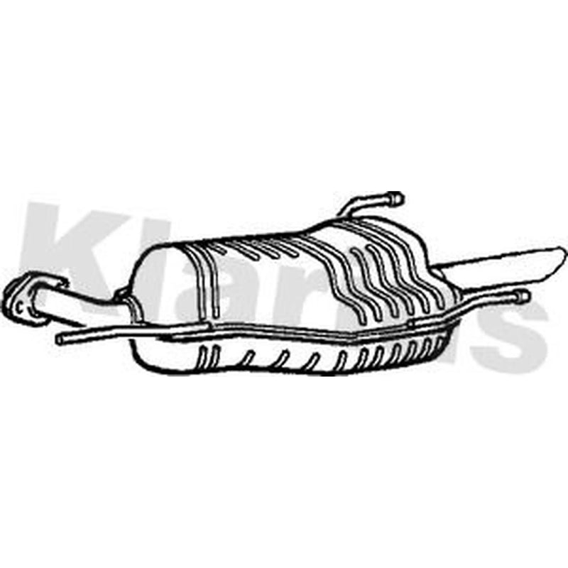 Klarius Box With Tail Pipe Rear GM344W