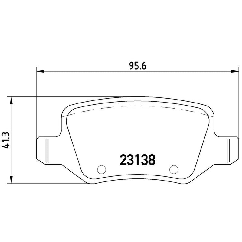 Brembo 4 x Rear Brake Pad Set P50058