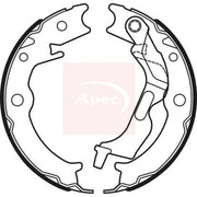Apec Parking Brake Shoe Set SHU730