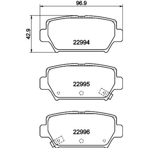 Mintex Rear Brake Pad Set MDB4097