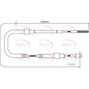 Apec Handbrake Cable Left Rear CAB1021
