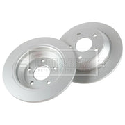 Borg & Beck 2 x Solid Rear Brake Discs BBD5620