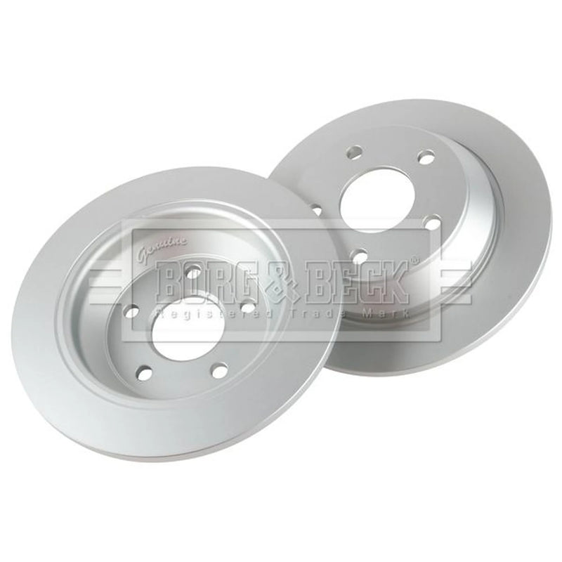 Borg & Beck 2 x Solid Rear Brake Discs BBD5620