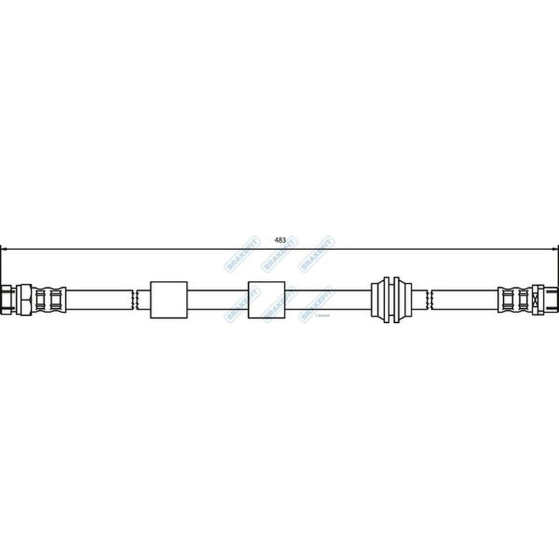 Apec Brake Hydraulic Hose Line Front BHO4167
