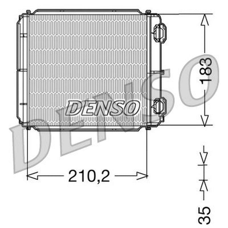 Denso Heater Matrix Core Heat Exchanger DRR23018