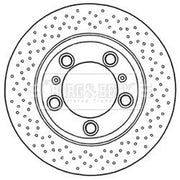 Borg & Beck 2 x / Rear Brake Discs BBD6032S
