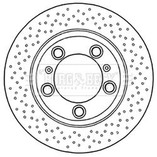 Borg & Beck 2 x / Rear Brake Discs BBD6032S