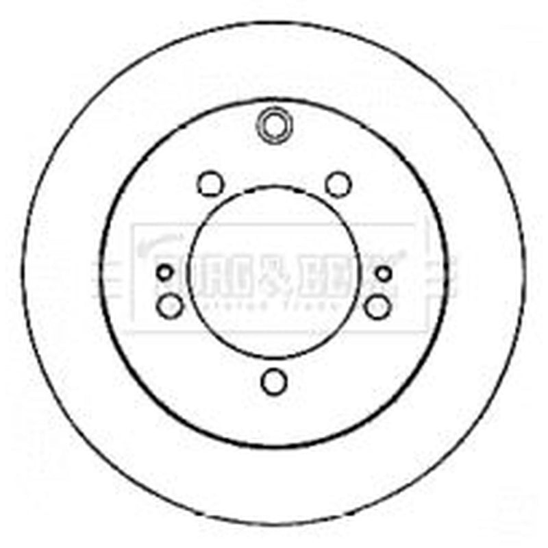 Borg & Beck 2 x Solid Rear Brake Discs BBD4556