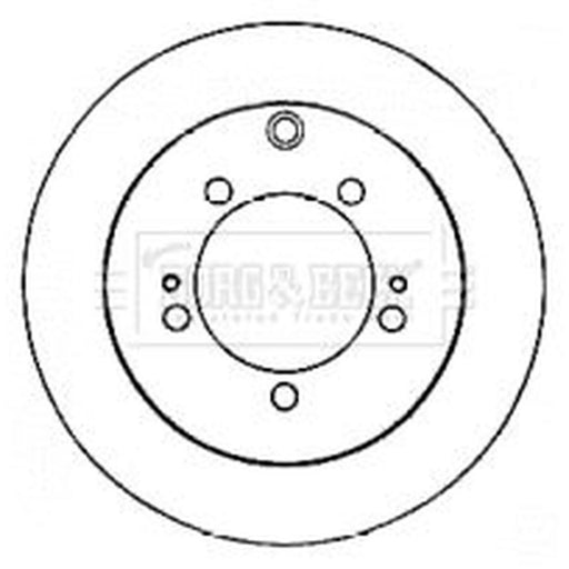 Borg & Beck 2 x Solid Rear Brake Discs BBD4556