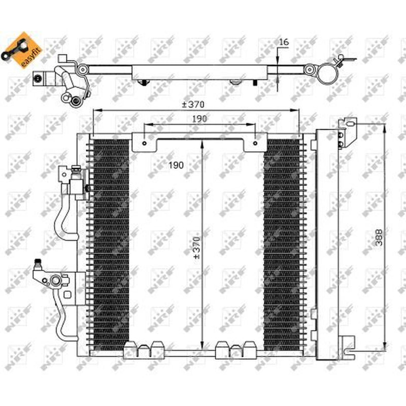NRF Air Conditioning Condenser 35598