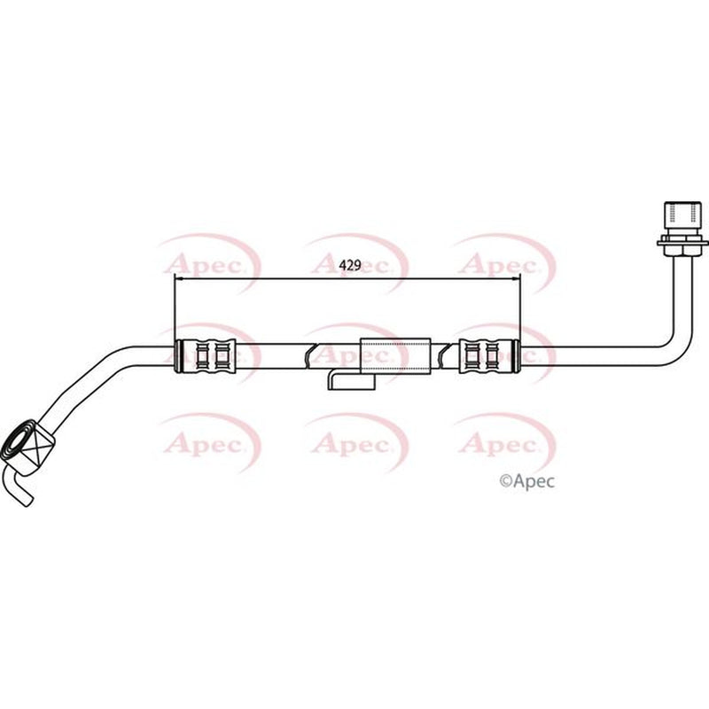 Apec Brake Hydraulic Hose Line Front Left HOS3246