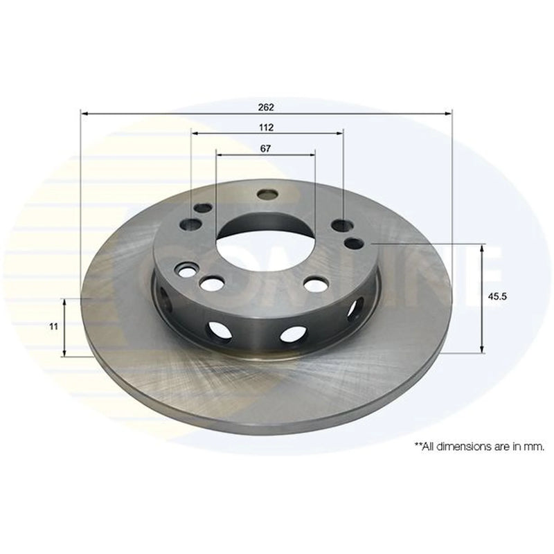 Comline Front Brake Discs ADC1601