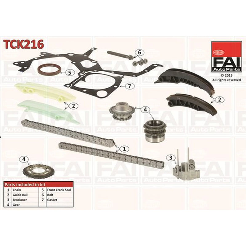 FAI 16 x Timing Chain Kit Set 74 Links TCK216