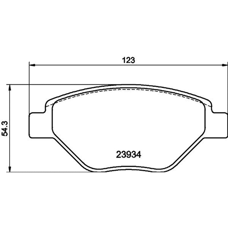 DON Front Brake Pad Set PCP1386