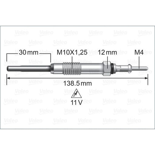 Valeo Diesel Engine Glow Plug 345245