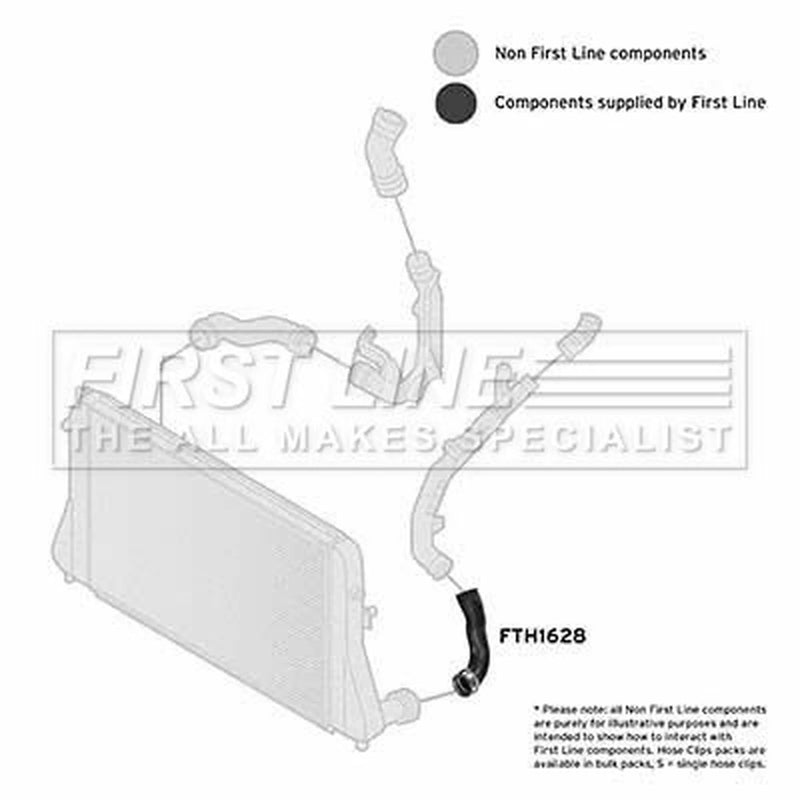 First Line Intercooler Turbo Charge Air Hose FTH1628