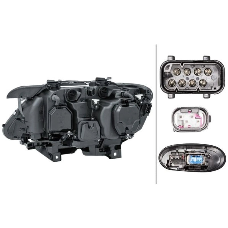 Hella Headlight Headlamp D1S/H7 Right 1EL 009 043-421