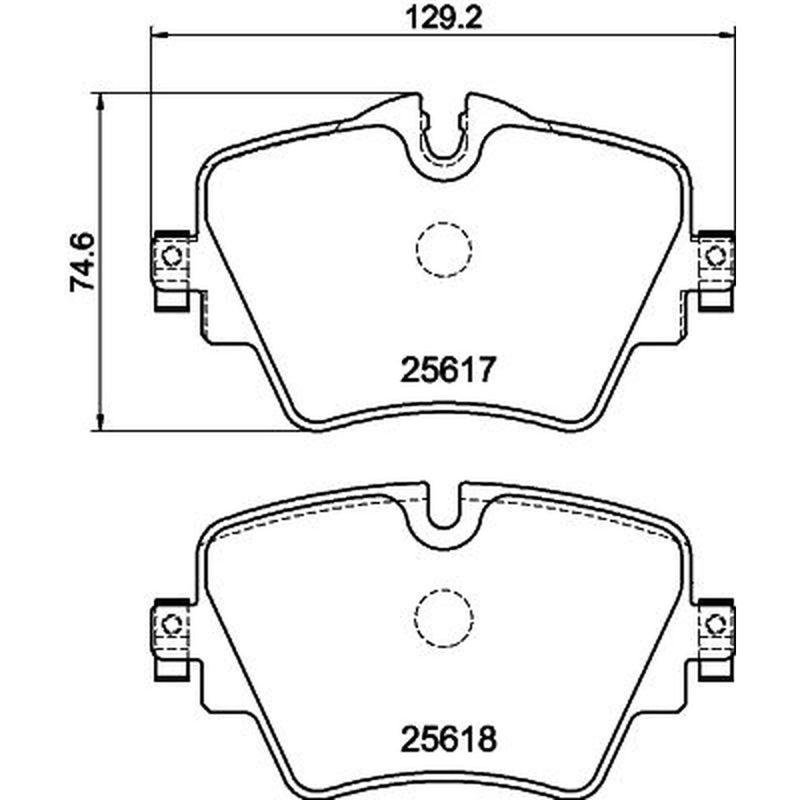 Mintex Front Brake Pad Set MDB3757