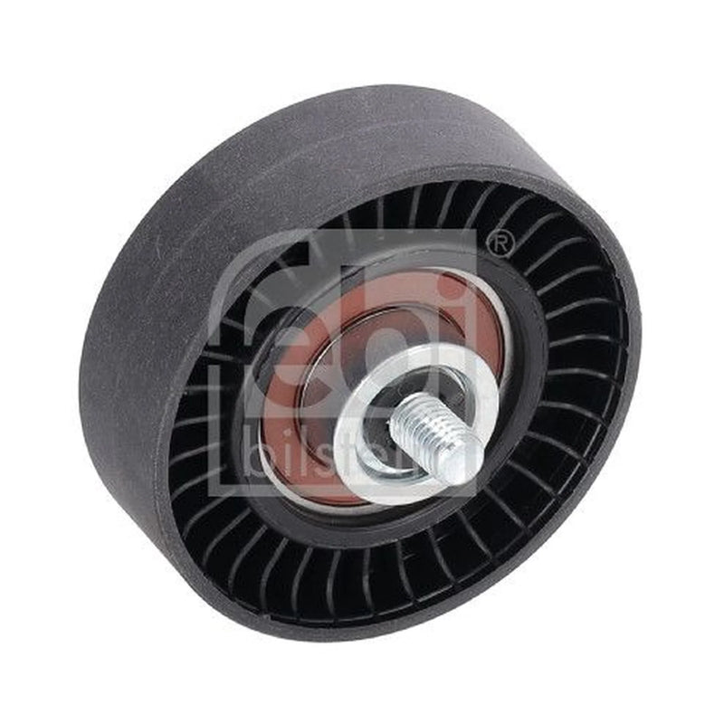 Febi V-Ribbed Belt Tensioner Pulley 70mm OD Wide Plastic 171512