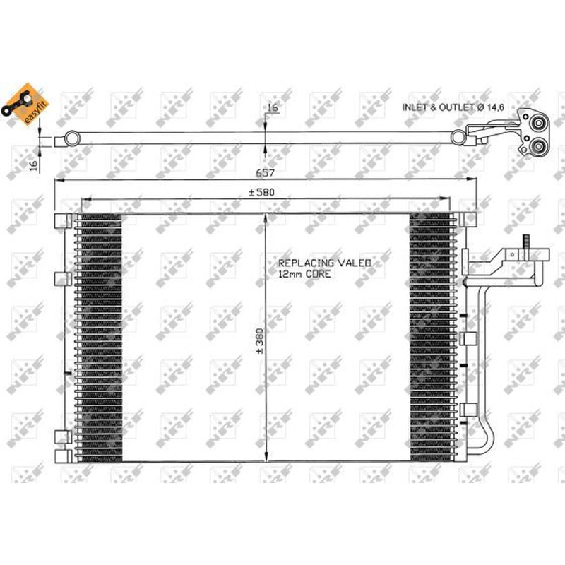 NRF Air Conditioning Condenser 35616