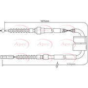 Apec Handbrake Cable Left Rear CAB1017