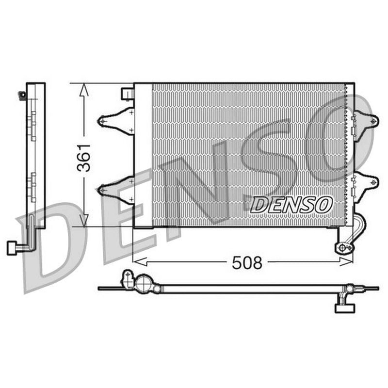 Denso Air Conditioning Condenser DCN27004