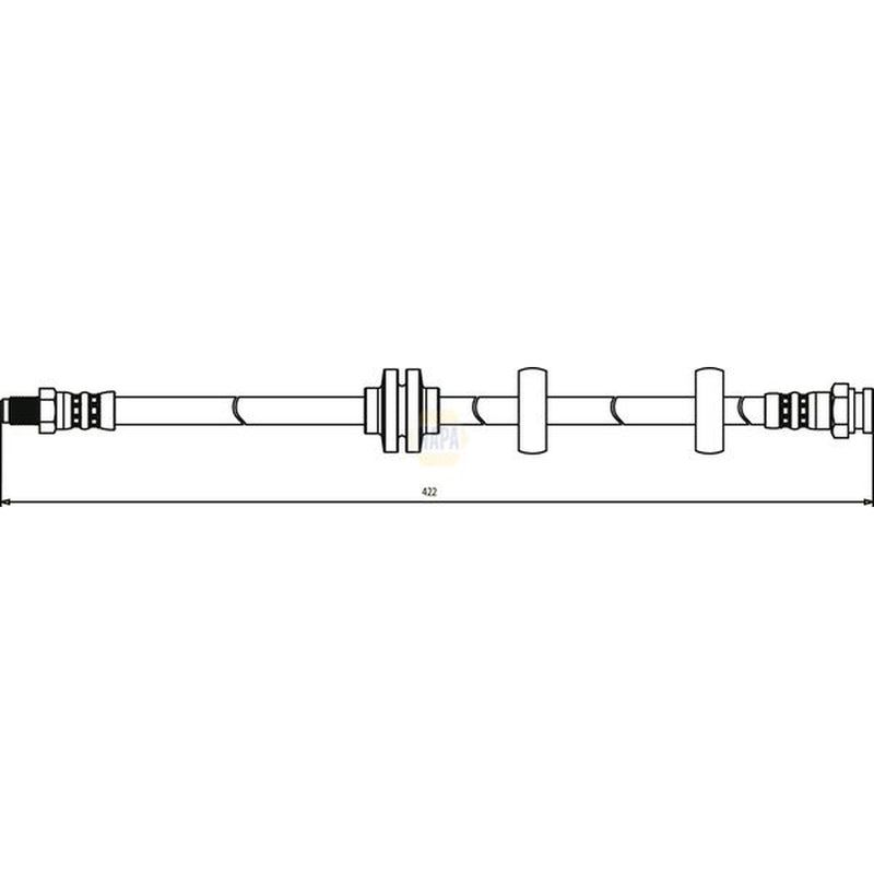 NAPA Brake Hydraulic Hose Line Front NBH1310