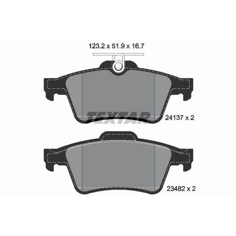 Textar Rear Brake Pad Set 2413701