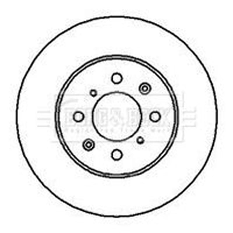 Borg & Beck 2 x Vented Front Brake Discs BBD4081