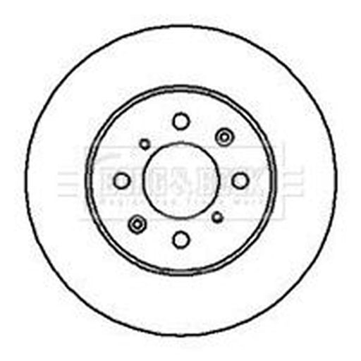 Borg & Beck 2 x Vented Front Brake Discs BBD4081