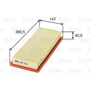 Valeo Engine Air Filter 585252