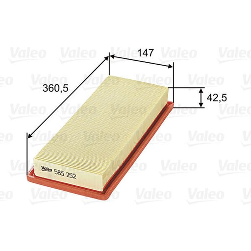 Valeo Engine Air Filter 585252