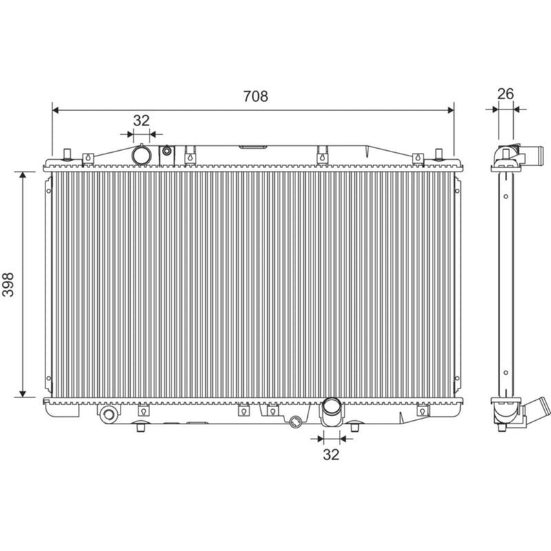 Valeo Engine Radiator 701386