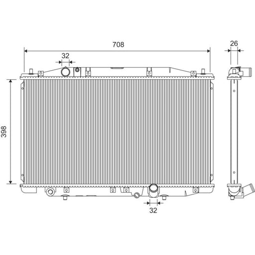 Valeo Engine Radiator 701386