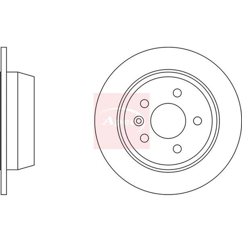 Apec Rear Brake Discs DSK721