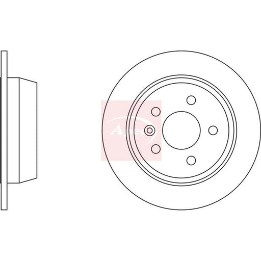 Apec Rear Brake Discs DSK721