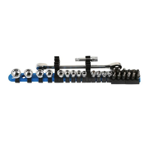 Laser Tools Low Profile Alldrive Socket & Bit Set 1/4"D 27pc - PL