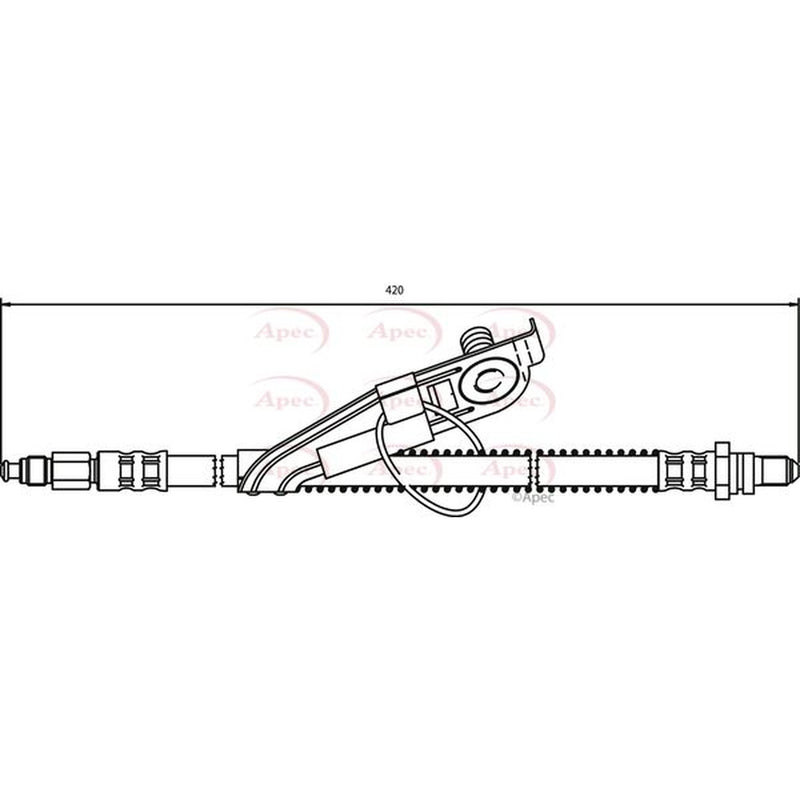 Apec Brake Hydraulic Hose Line Front Left HOS3292