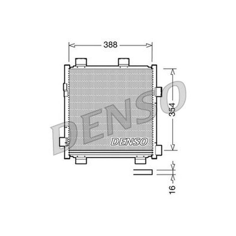Denso Air Conditioning Condenser DCN50040
