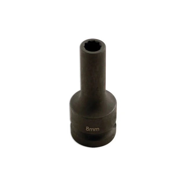 Laser Tools Split Rim Impact Socket 1/2"D 8mm x 10pt - PL