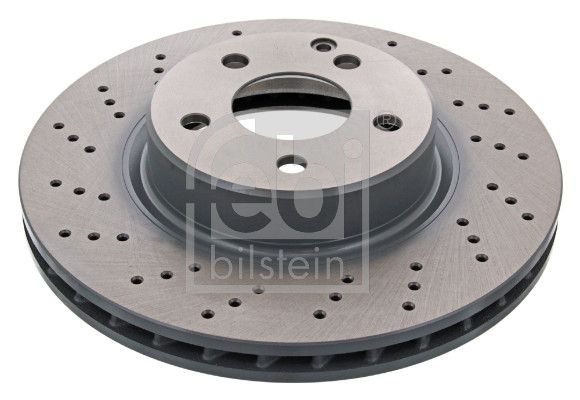 Febi 2 x Brake Disc Set Perforated/Vented Front