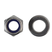ForgeFix Nyloc Nuts & Washers A2 Stainless Steel M10 ForgePack 8 - FPNYLOC10SS
