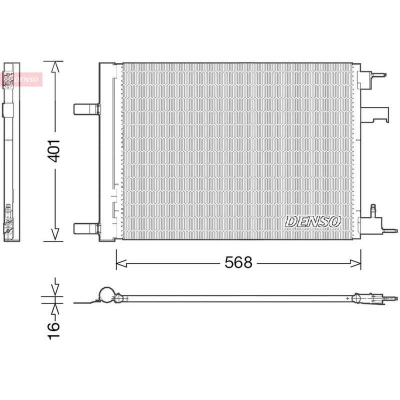 Denso Air Conditioning Condenser DCN20008