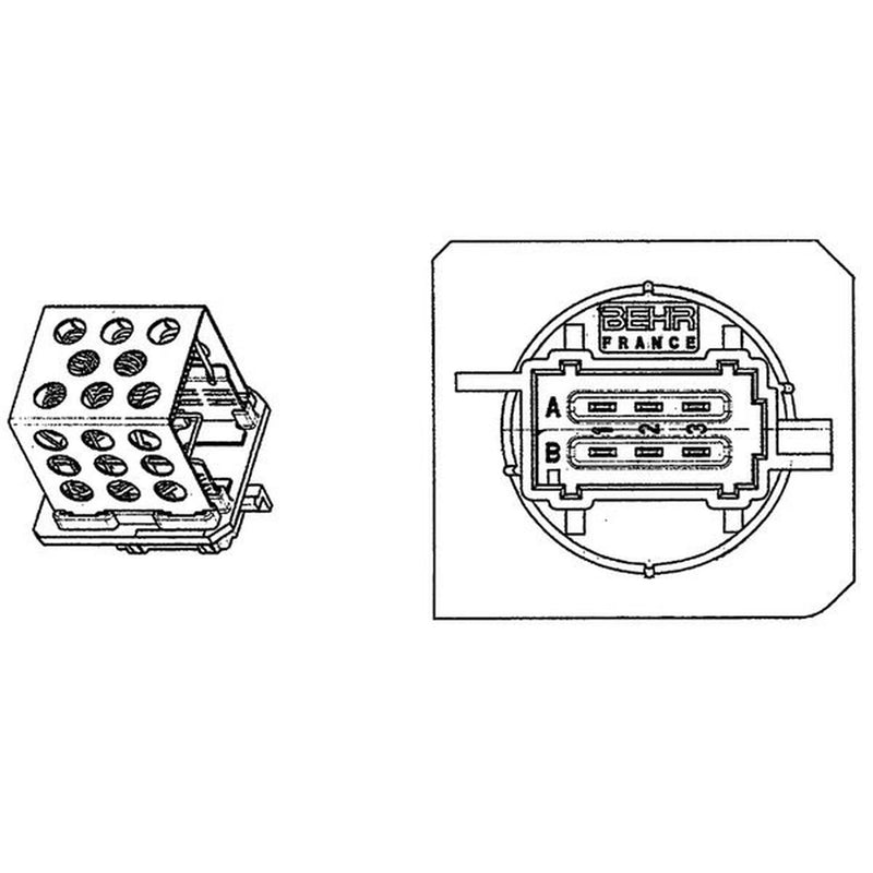 Mahle Heater Blower Resistor ABR 89 000P